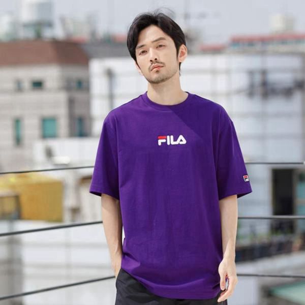 Camisetas Fila Homem Roxo - Fila Artist Graphic S/S En Portugal,TMDB-30624